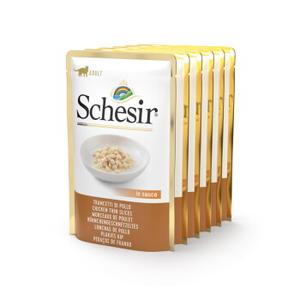 Schesir Adult 6 x 85 g Krajanka mięsna z kurczakiem