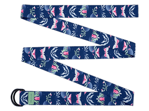 Pasek do jogi SPOKEY The Bloom Belt Granatowy