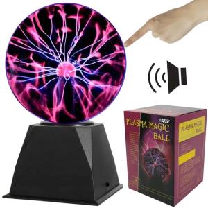 DUŻA KULA PLAZMOWA 63CM LAMPA INTERAKTYWNA MAGICZNA STOJĄCA DLA DZIECI