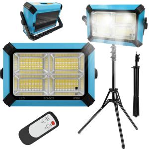 LAMPA SOLARNA na RYBY, BIWAK, POD NAMIOT + STOJAK 258 LED Pilot