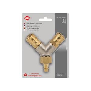 Trójnik Y 1/2” z szybkozłączami i wtykiem EURO