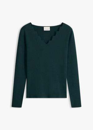 Cienki sweter z lejącej mieszanki wiskozy
