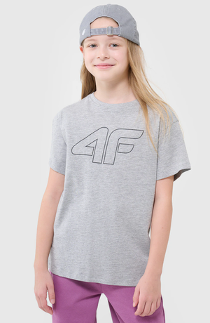 4F koszulka sportowa t-shirt 4FJWMM00TTSHF2333 szara (164)