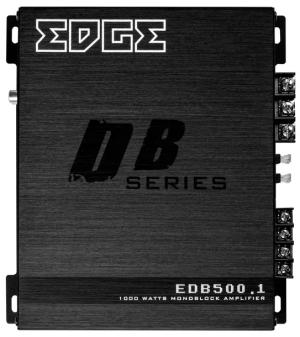 WZMACNIACZ SAMOCHODOWY 500W RMS 1ohm EDGE EDB500.1 HI-INPUT + PILOT