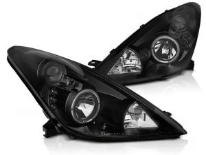 LAMPY TOYOTA CELICA VII T23 T230 99-05R RINGI LED BLACK