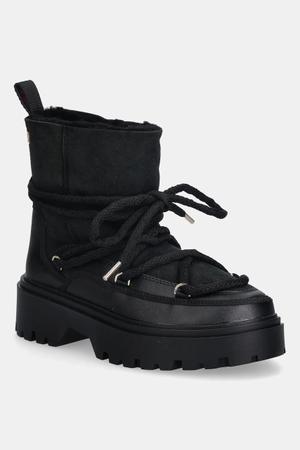 Tommy Hilfiger śniegowce REAL SHEARLING LACEUP