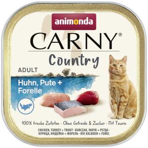 animonda Carny Country mokra karma dla kota, Adult, Kurczak, indyk i pstrąg 128x100 g