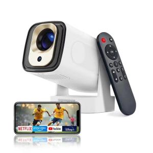 PROJEKTOR RZUTNIK HY310 PRZENOŚNY 4K AF ANDROID 11 WIFI GŁOŚNIK BT BIAŁY