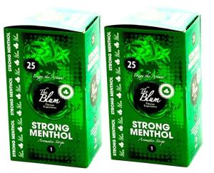 Zestaw kart aromatyzujących THE BLUM STRONG MENTHOL 50szt