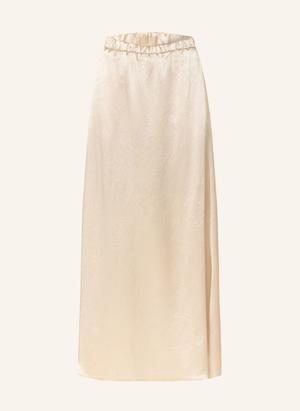 Mm By Max Mara Satynowa Spódnica Tuono beige