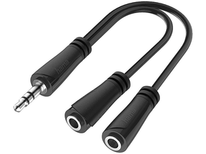 Adapter HAMA Jack 3.5 Stereo WT. - 2xJack GN