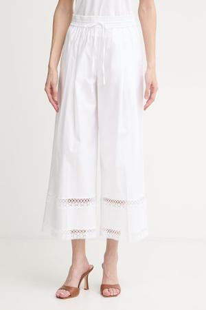 Twinset spodnie damskie z bawełną