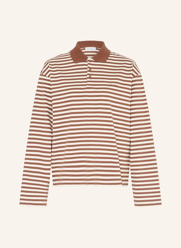 Oh April Koszulka Polo Z Dżerseju Jolina beige