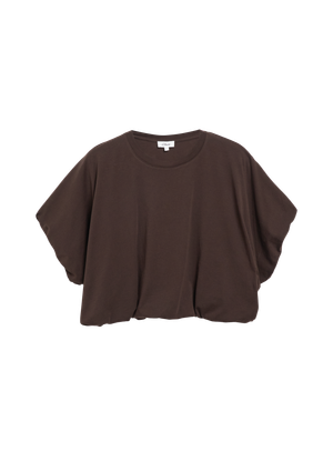 T-shirt oversize z balonowym dołem