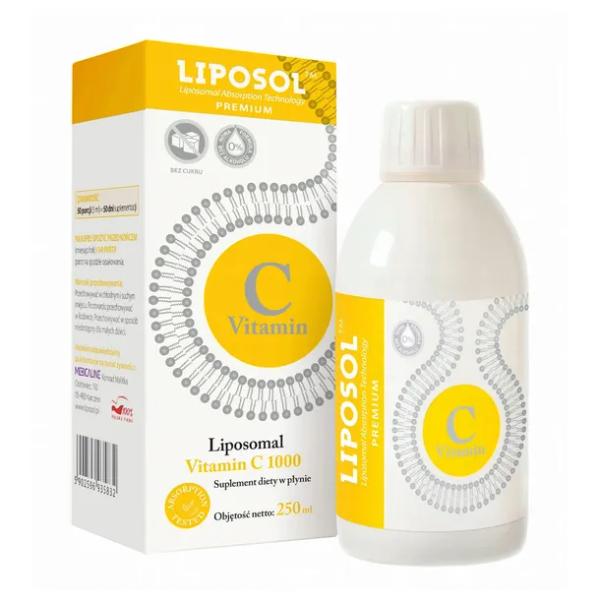 Aliness LIPOSOL WITAMINA C 1000 LIPOSOMALNA PREMIUM 50 DNI KURACJI 250ml