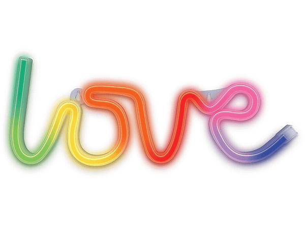 Neon FOREVER TF1 LED RGB Love + pilot Wielobarwny FLRN01