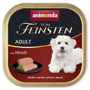 animonda Vom Feinsten mokra karma dla psa, Adult, Jelenina 22x150 g