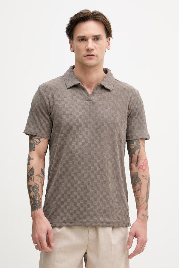 Lindbergh polo męskie z bawełną