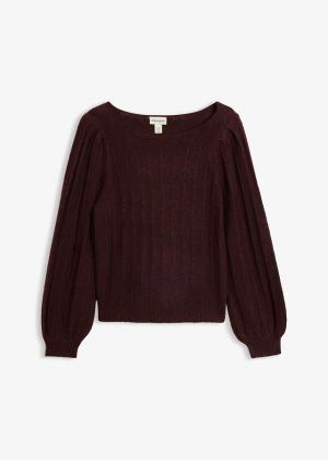 Sweter z rękawami bufkami