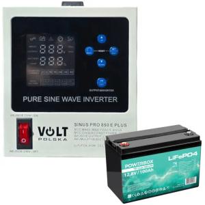 ZASILACZ AWARYJNY VOLT SINUSPRO 850E 500W PLUS z akumulatorem LifePO4 100Ah