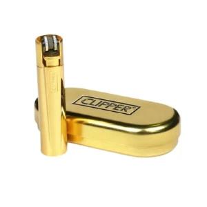 Zapalniczka Clipper Metal Gold Box Złota