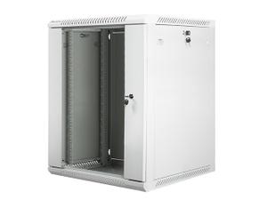 Lanberg Szafa instalacyjna wisząca 19 cali 15U 600X600mm szara (drzwi szklane)