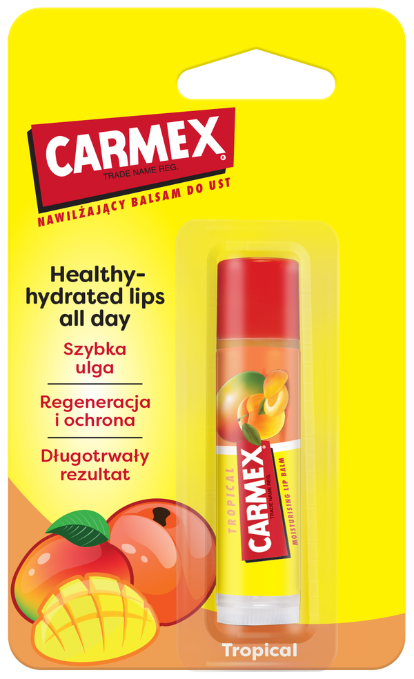 CARMEX Nawilżający Balsam do Ust Classic w Sztyfcie Tropical