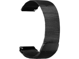 Bransoleta TOPP Mesh do Samsung Gear S3/Samsung Galaxy Watch 46 mm/Huawei GT 22 mm Czarny 40-37-1906