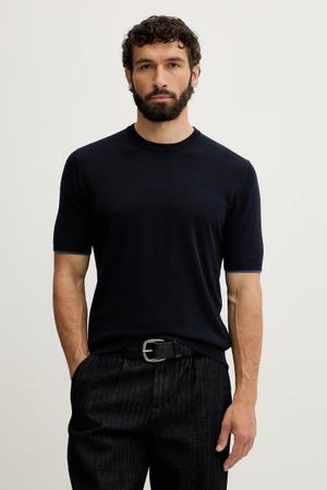 United Colors of Benetton T-shirt swetrowy męski bawełniany