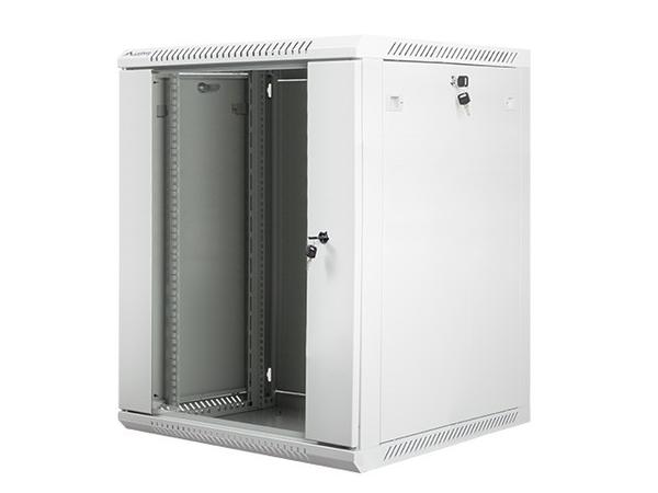 Lanberg Szafa instalacyjna wisząca 19 cali 15U 600X600mm szara (drzwi szklane)