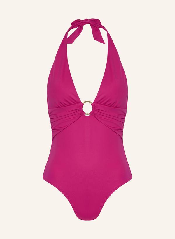 Heidi Klein Strój Kąpielowy Z Wiązaniem Na Szyi Ithaca pink