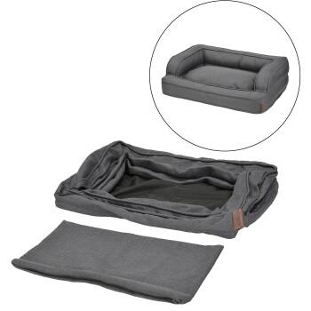 more LIFESTYLEPETS wymienny pokrowiec na leżak Comfort Deluxe szary M