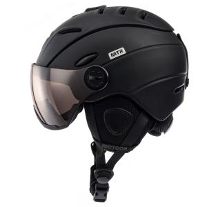 METEOR kask narciarski z goglami z regulacją HOLO czarny (55-58)