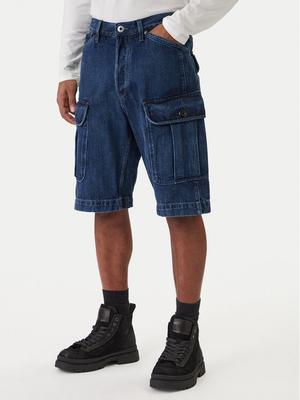 G-Star Raw Szorty jeansowe Bend 3D Cargo D26528-D788 Granatowy Relaxed Fit