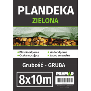 Plandeka 8 x 10 m gruba zielona