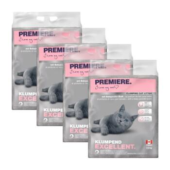 PREMIERE Excellent zbrylający się żwirek 4x12 kg