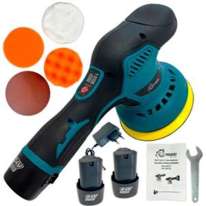 Polerka samochodowa akumulatorowa 150 mm regulacja prędkości gąbki