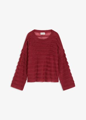 Sweter oversize, półprzezroczysty