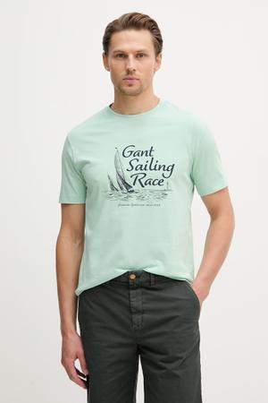 Gant T-shirt męski bawełniany
