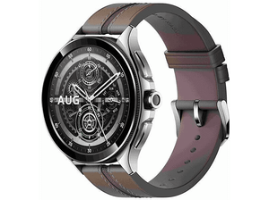 Smartwatch XIAOMI Watch 2 Pro 46mm Bluetooth Srebrny z paskiem skórzanym w kolorze brązowym