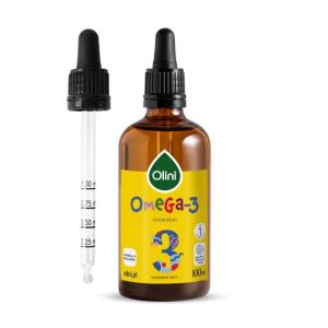 Olini Omega-3 dla dzieci krople DHA i EPA smak jagodowo-malinowy 100 ml