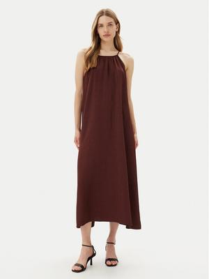 ViCOLO Sukienka letnia Abito TD0757 Brązowy Regular Fit