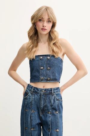 Rotate top jeansowy