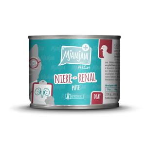 MjAMjAM mokra karma dla kota dorosłego, VetCat dieta nerkowa Renal 6x200 g Indyk