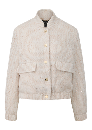 Bluza Bouclé z cekinami o luźnym kroju