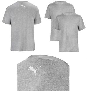 Puma t-shirt męski klasyczny koszulka basic szara bawełniana 683509 L P779