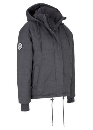 Kurtka pikowana outdoorowa oversized, z materiału odpychającego wodę