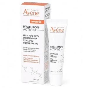 AVENE HYALURON ACTIV B3 KREM POD OCZY POTRÓJNE DZIAŁANIE KORYGUJĄCE 15 ML
