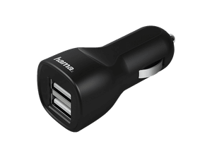 Ładowarka samochodowa HAMA 2xUSB 2.4A Czarny