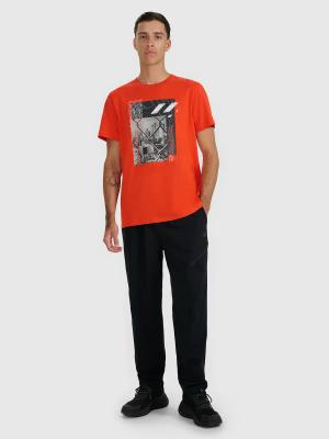 4F spodnie ze wzmocnionej tkaniny rip-stop z pasem na klamrę i kieszeniami 4FWAW25TTROM1192 (XL)